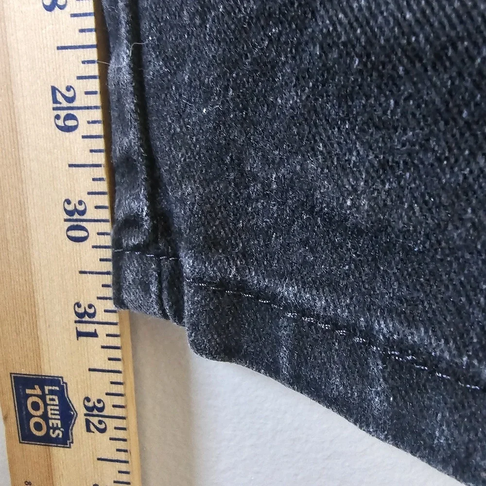 Vintage Lee Mom Jeans Women's Size 14 Med‎ Black Side Elastic 30 Inch Inseam - Picture 11 of 12